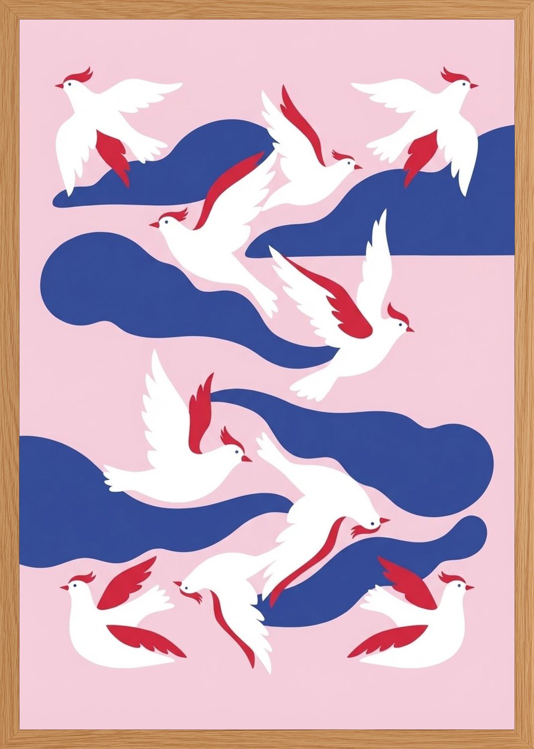 Poster in oak frame