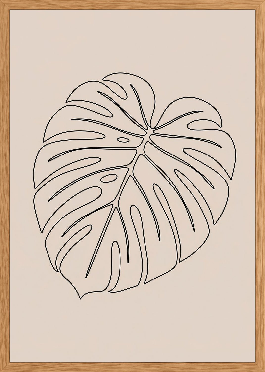Poster in oak frame