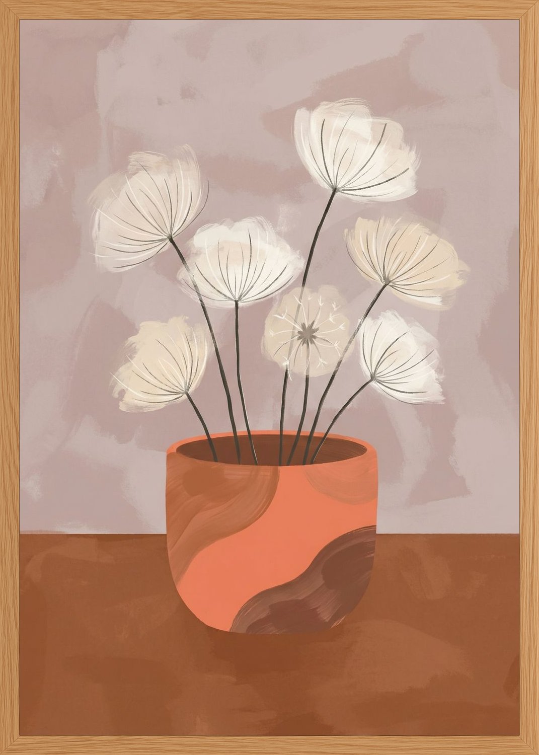 Poster in oak frame