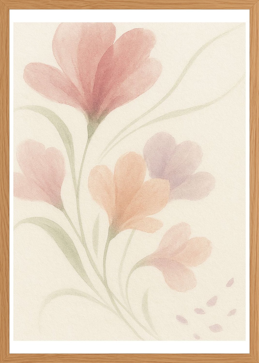Poster in oak frame