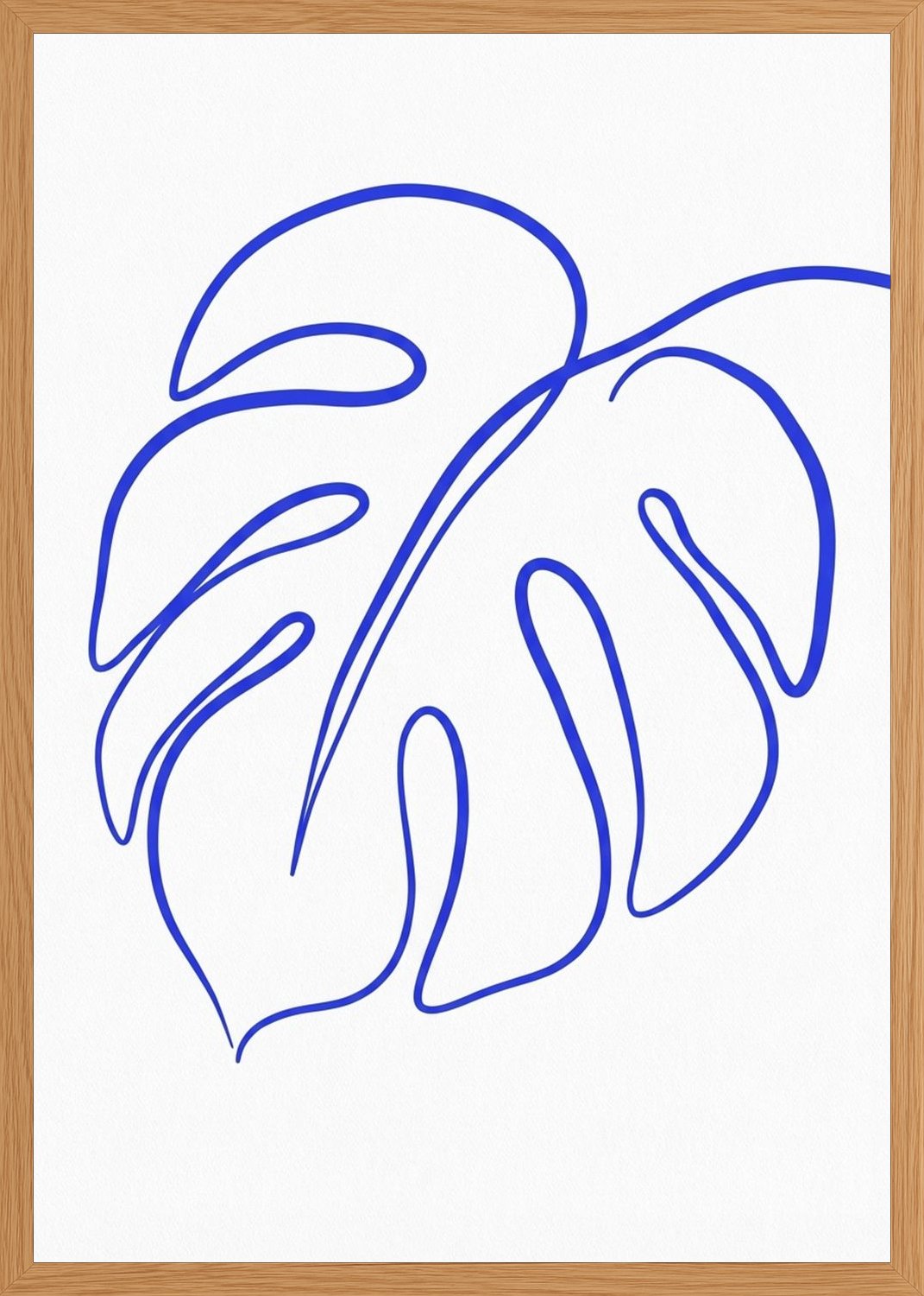 Poster in oak frame