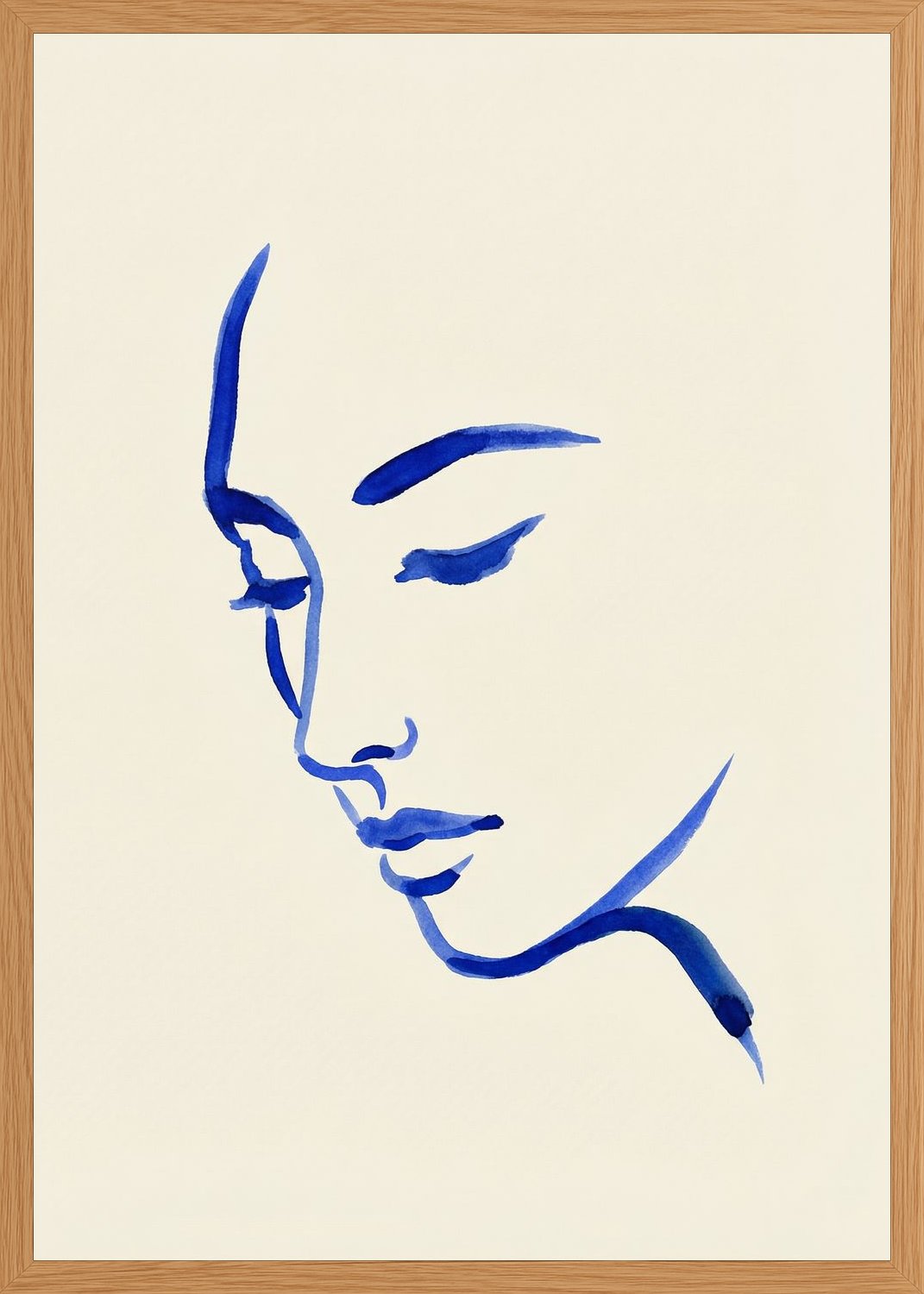 Poster in oak frame