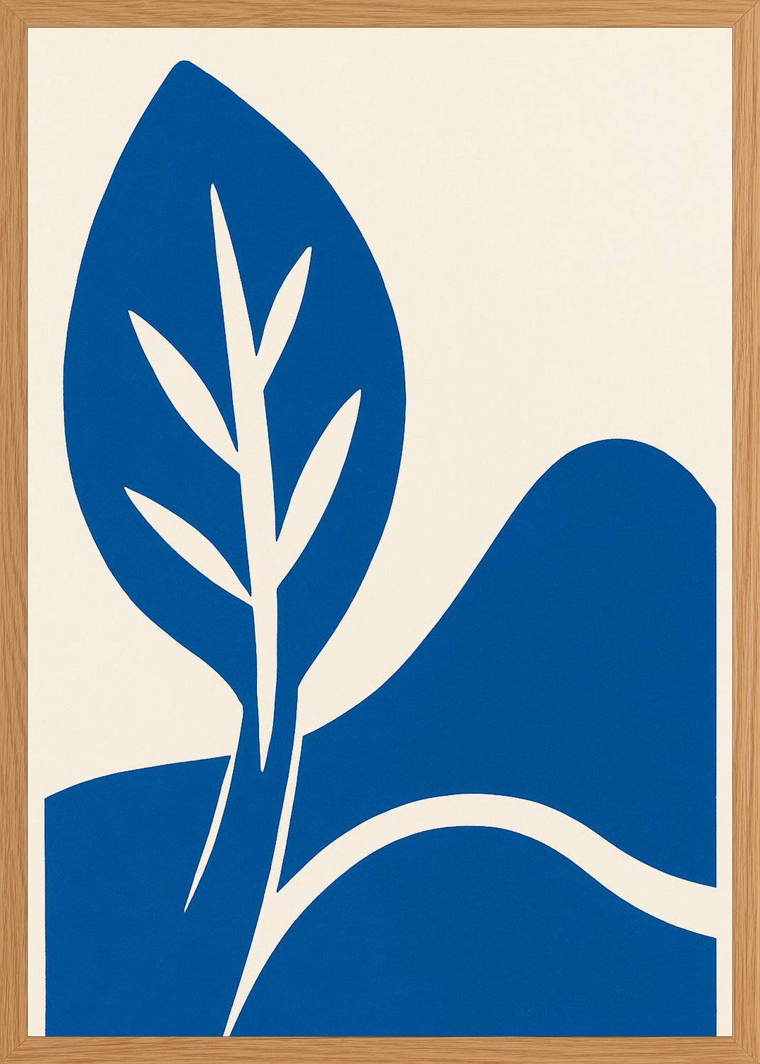 Poster in oak frame