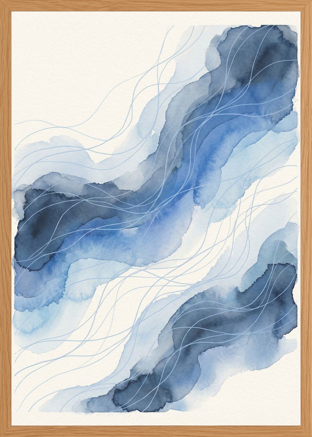 Poster in oak frame