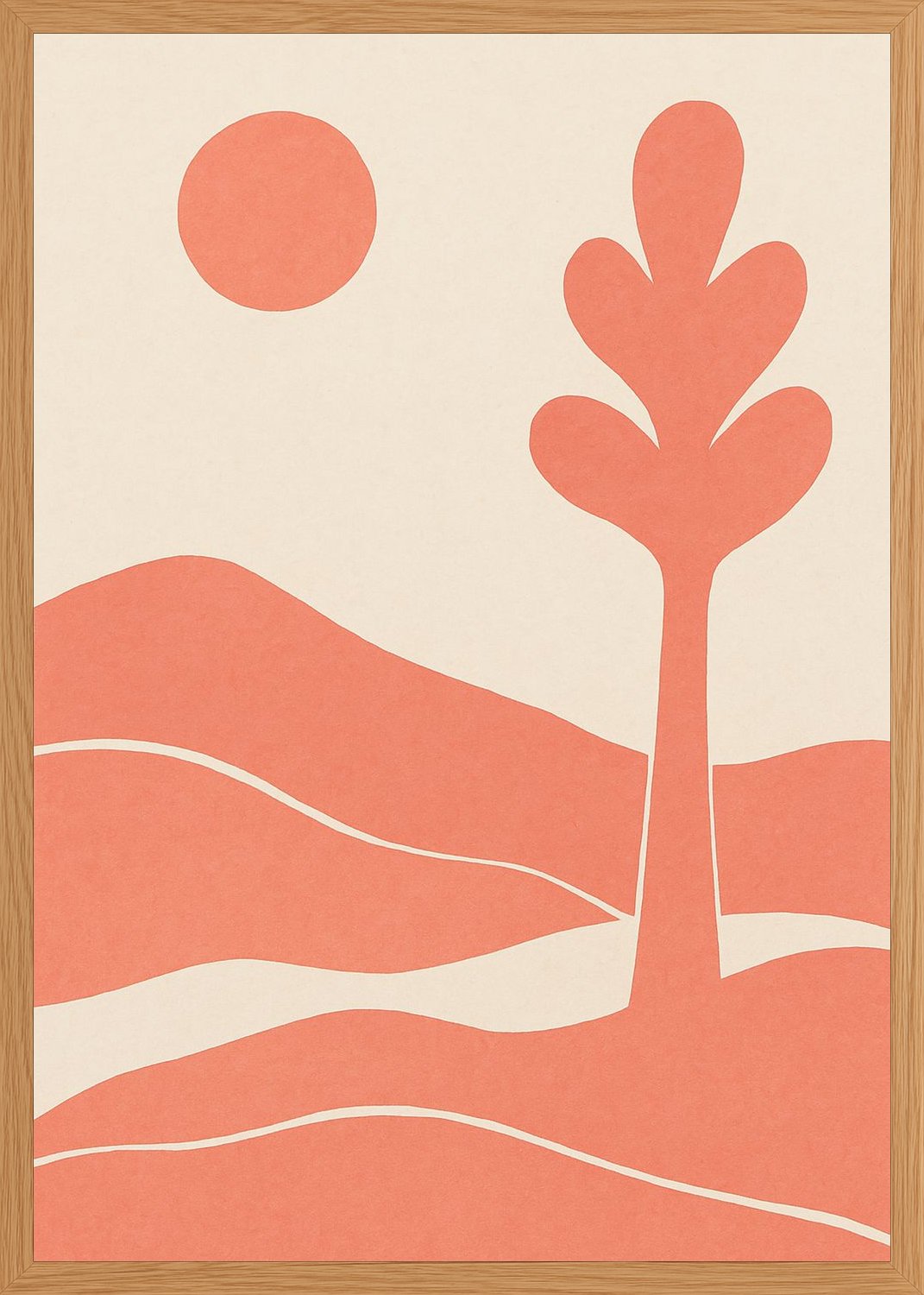 Poster in oak frame