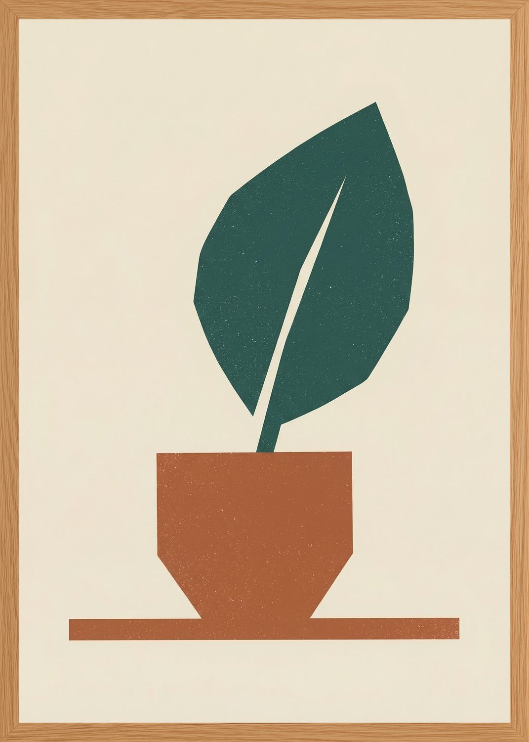 Poster in oak frame