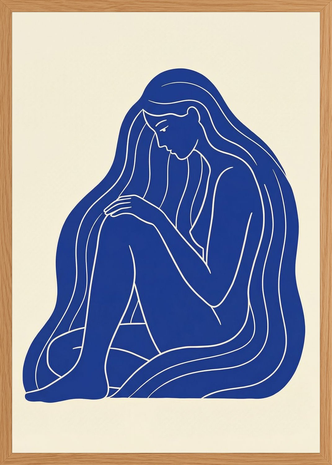 Poster in oak frame