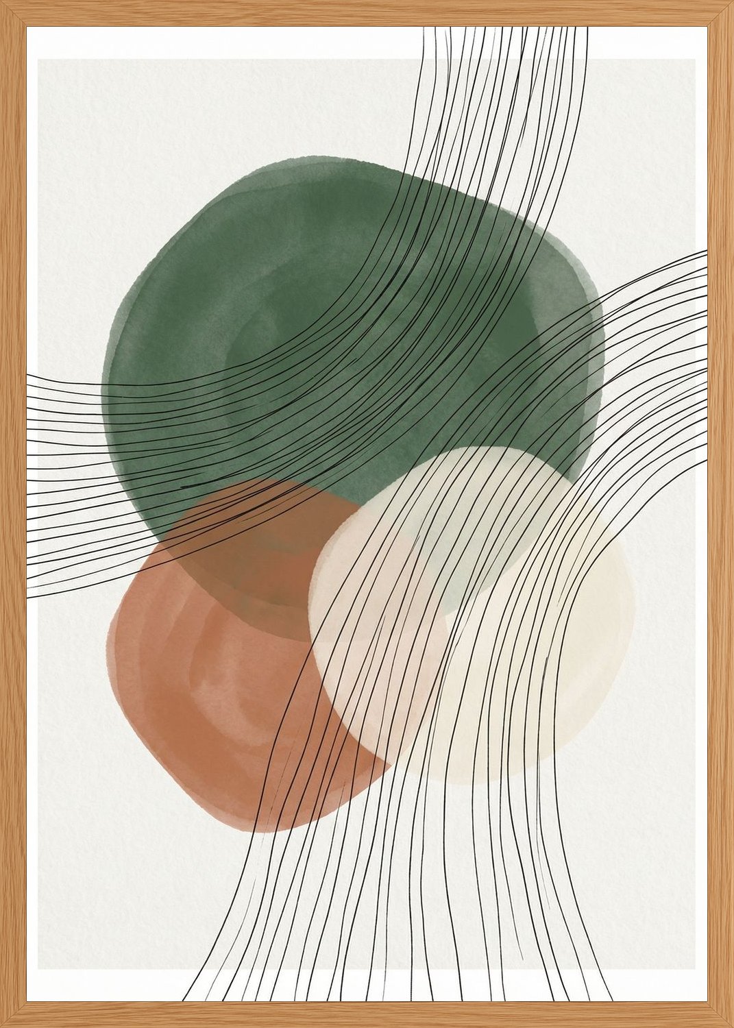 Poster in oak frame