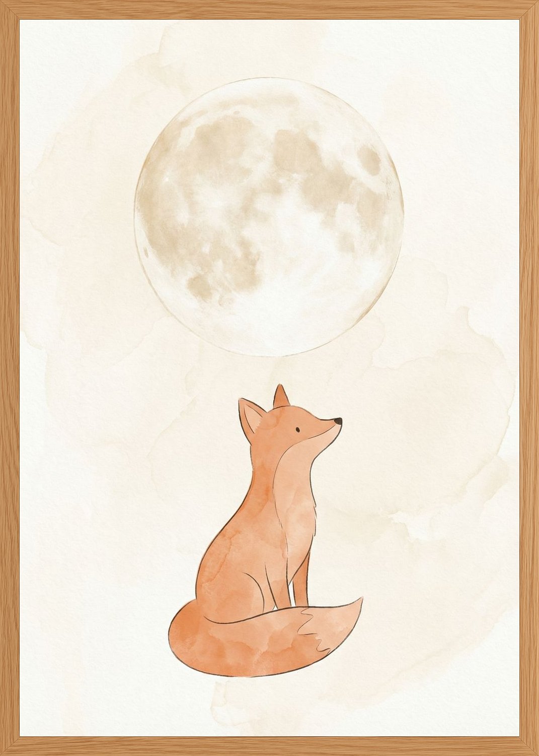 Poster in oak frame