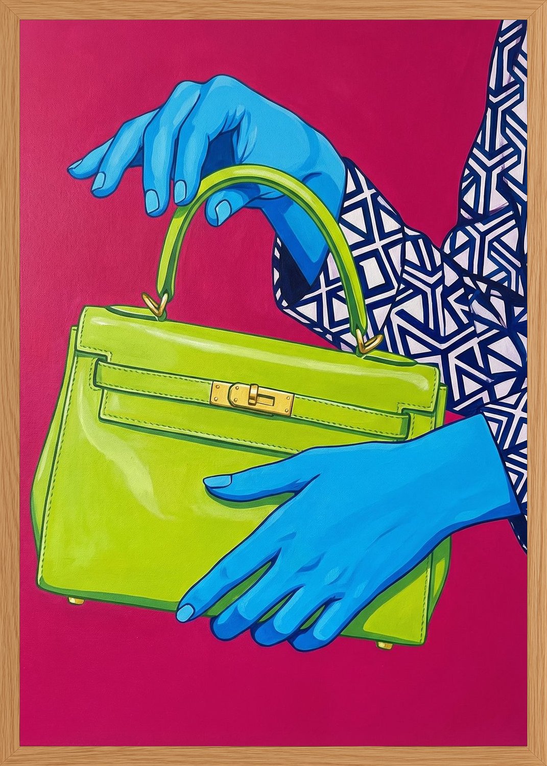 Poster in oak frame