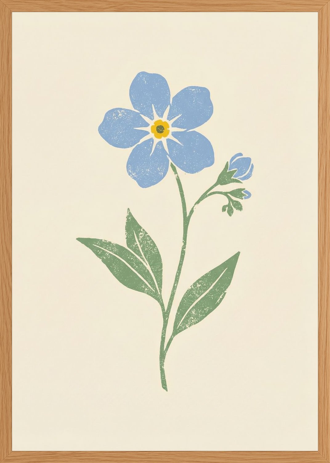 Poster in oak frame