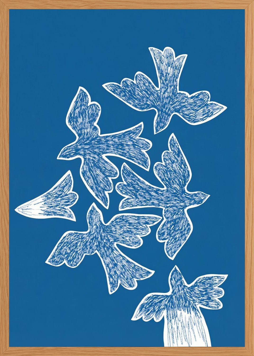 Poster in oak frame