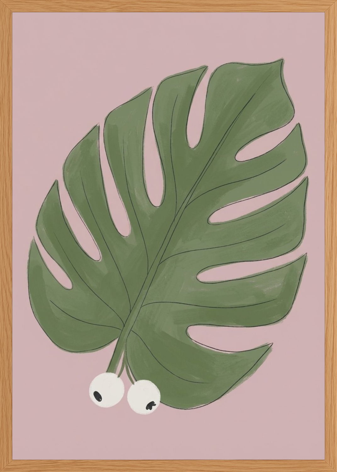 Poster in oak frame