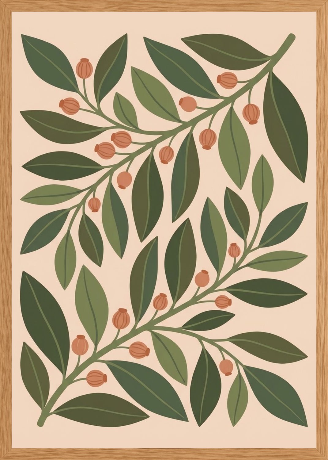Poster in oak frame