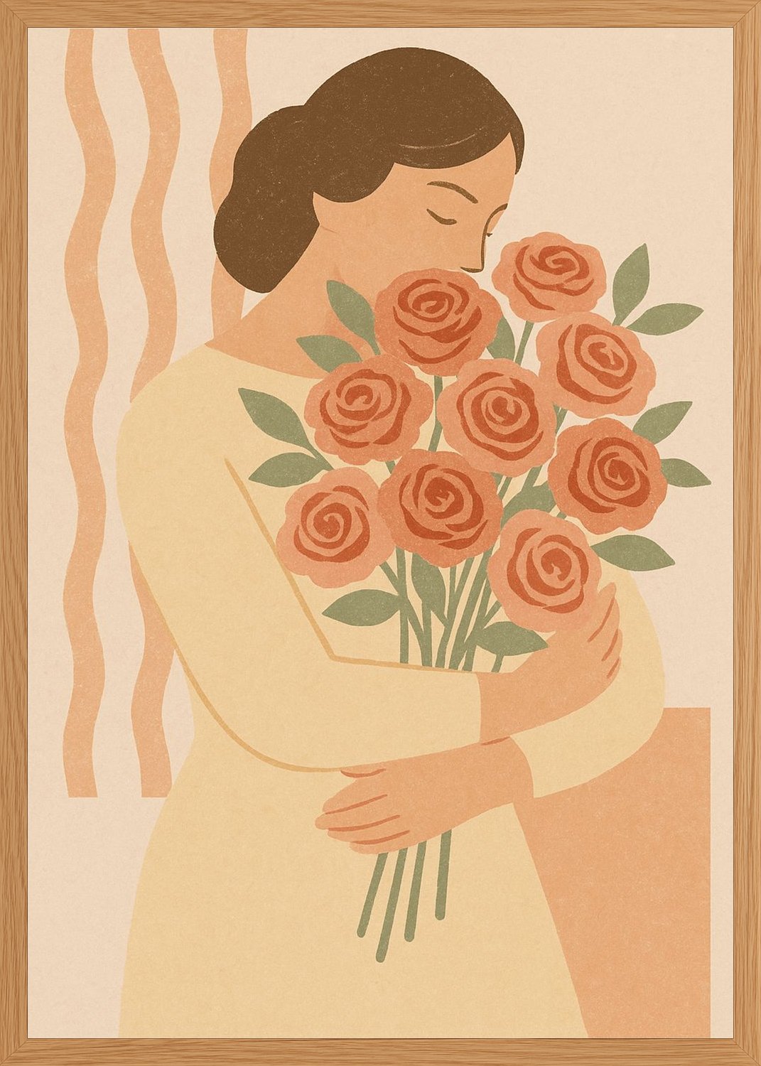 Poster in oak frame