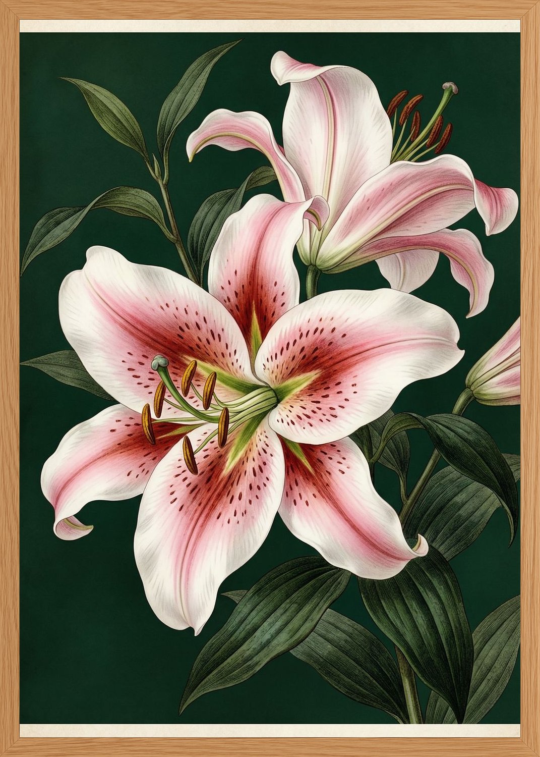 Poster in oak frame
