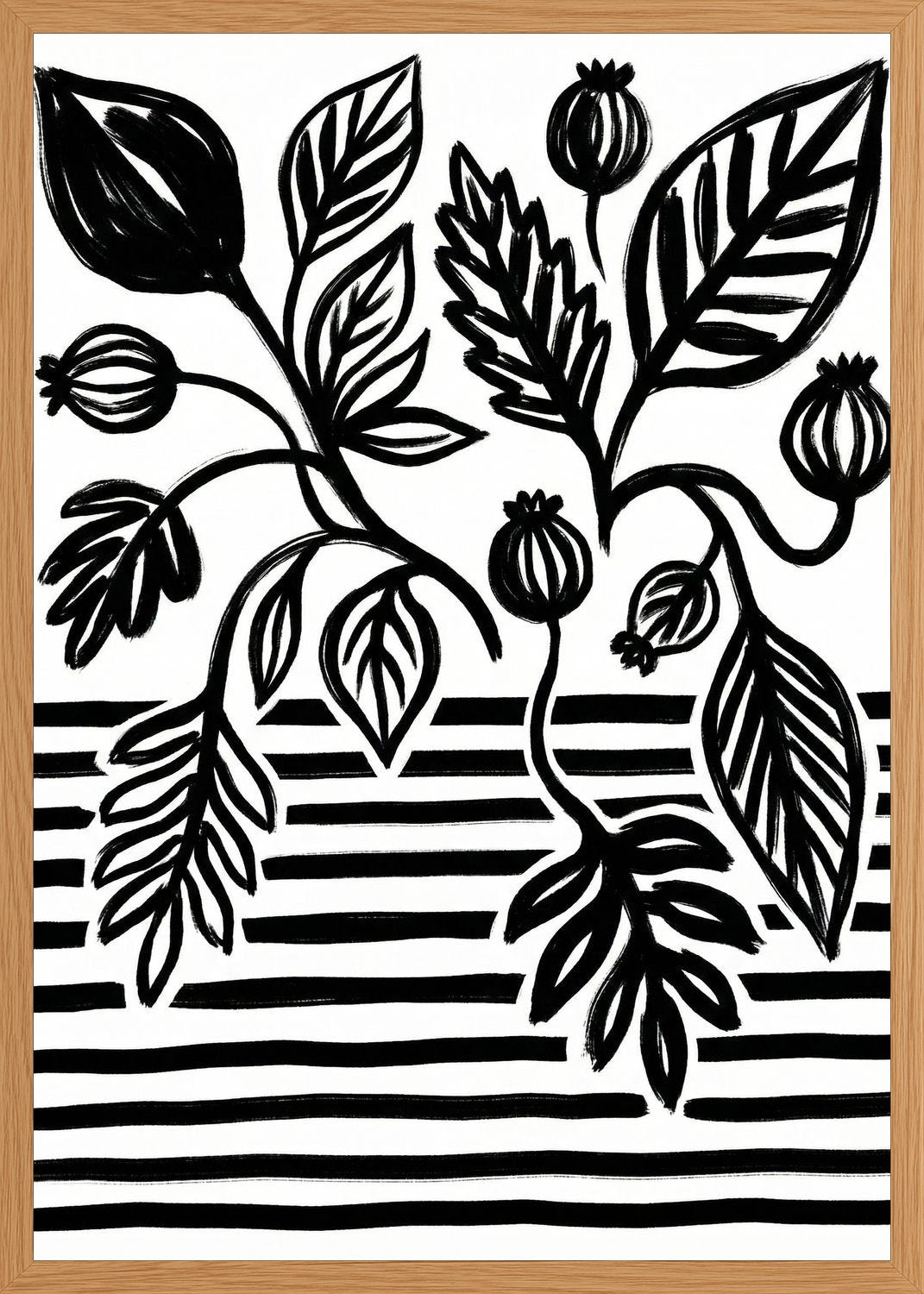 Poster in oak frame