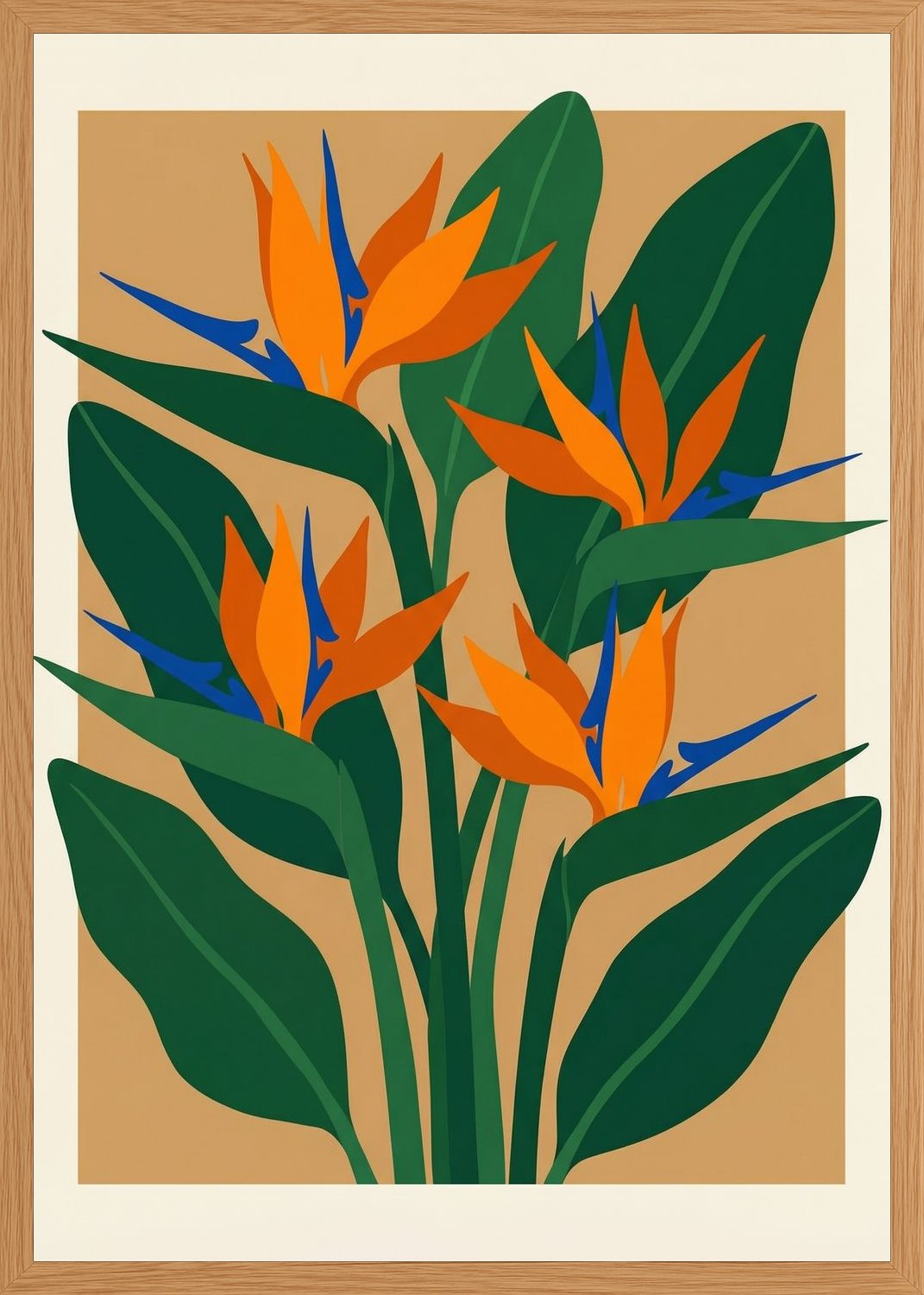Poster in oak frame