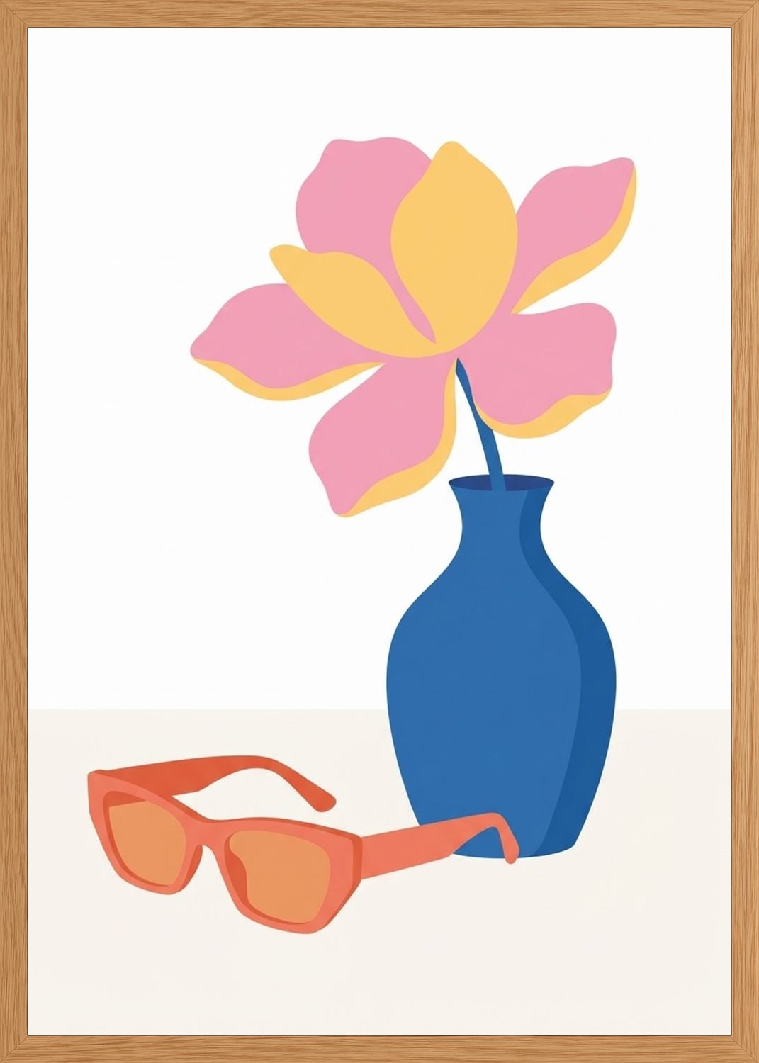 Poster in oak frame