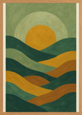 Poster in oak frame