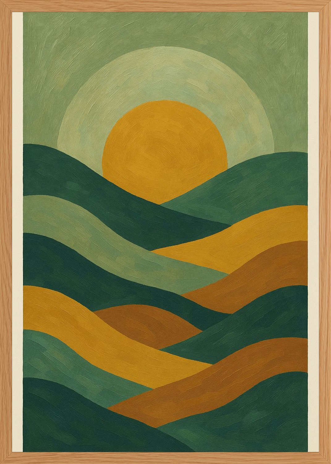 Poster in oak frame