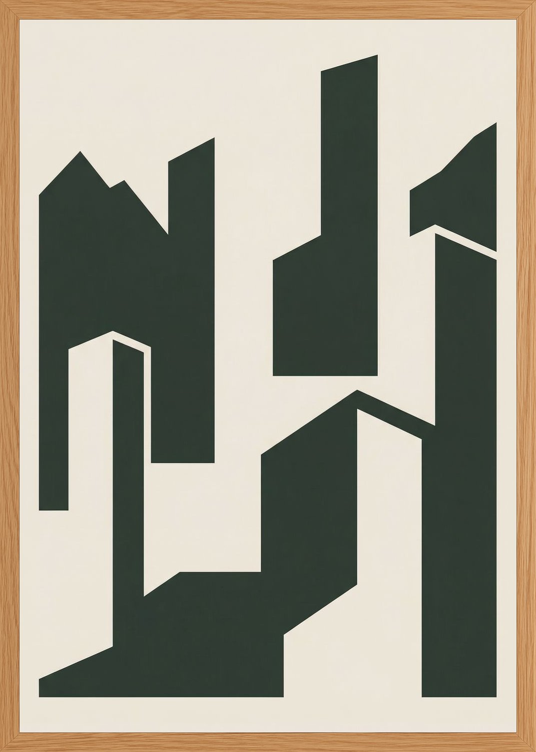 Poster in oak frame