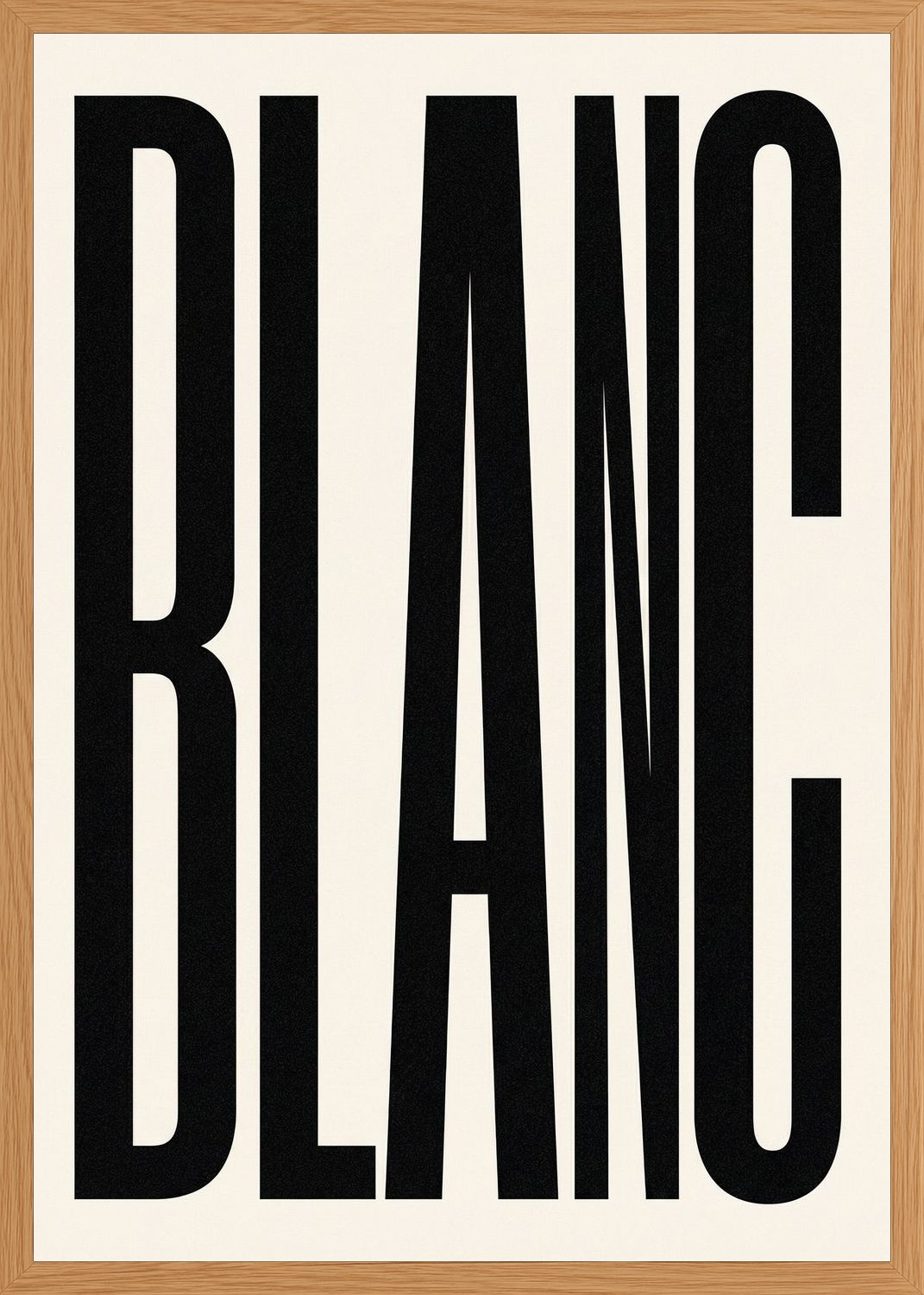 Poster in oak frame