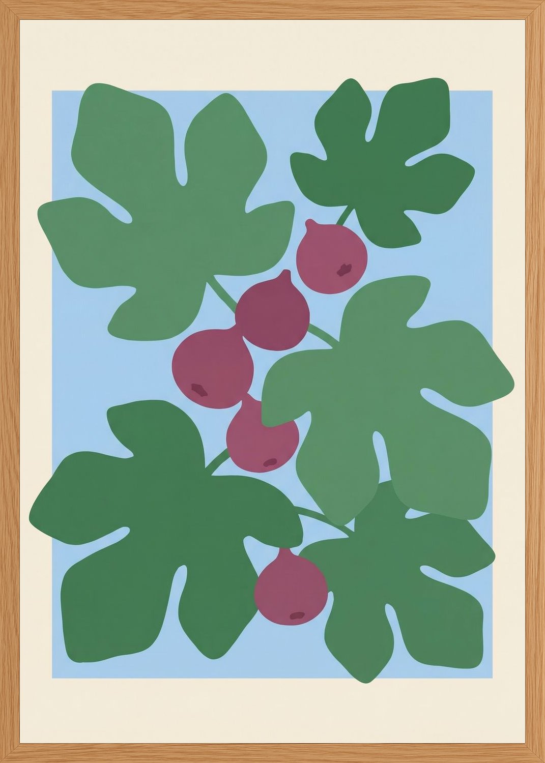 Poster in oak frame