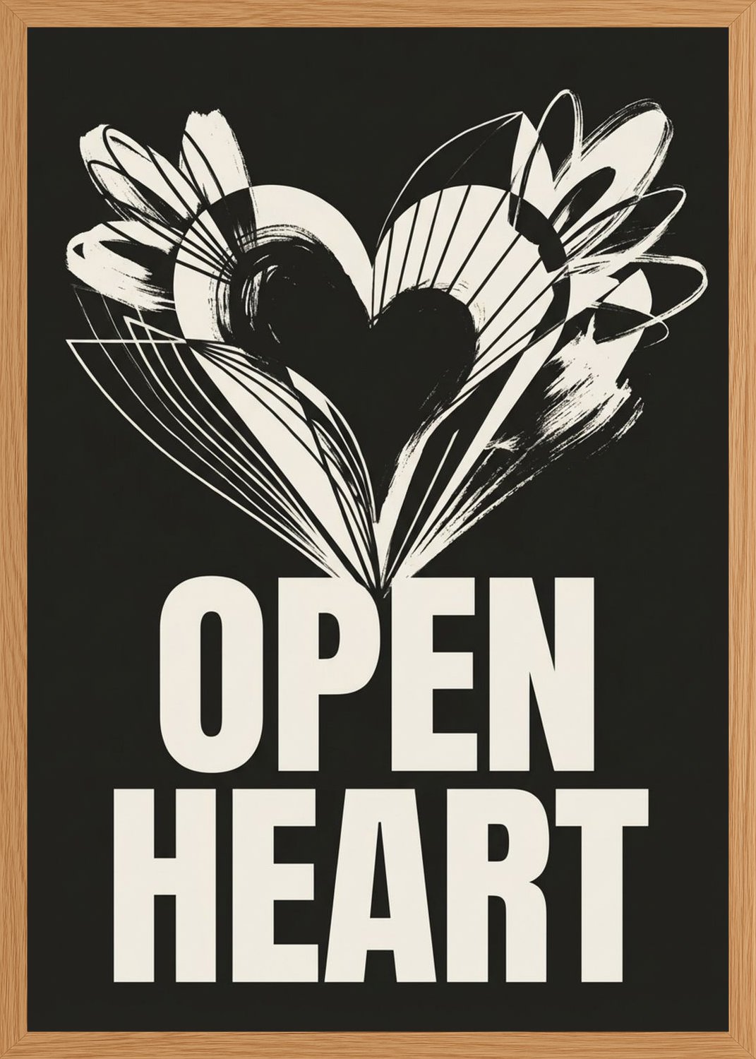 Poster in oak frame