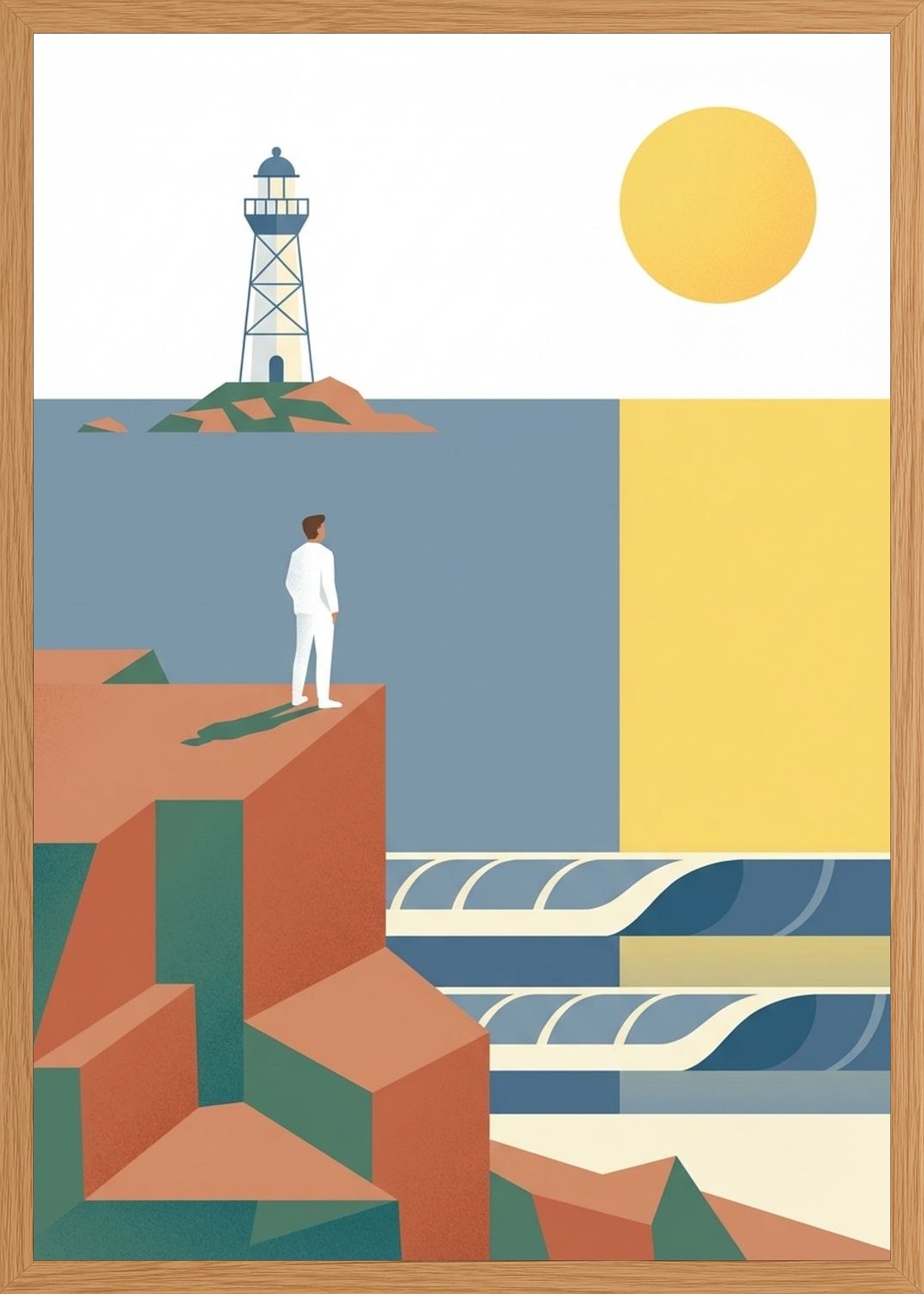 Poster in oak frame
