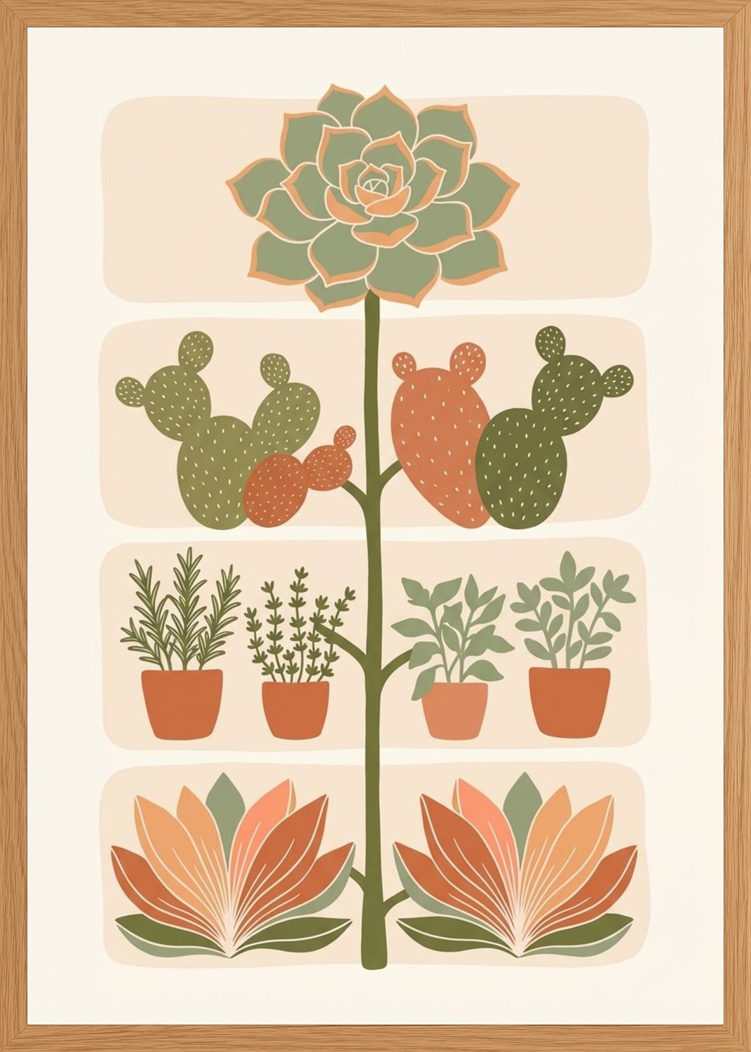 Poster in oak frame