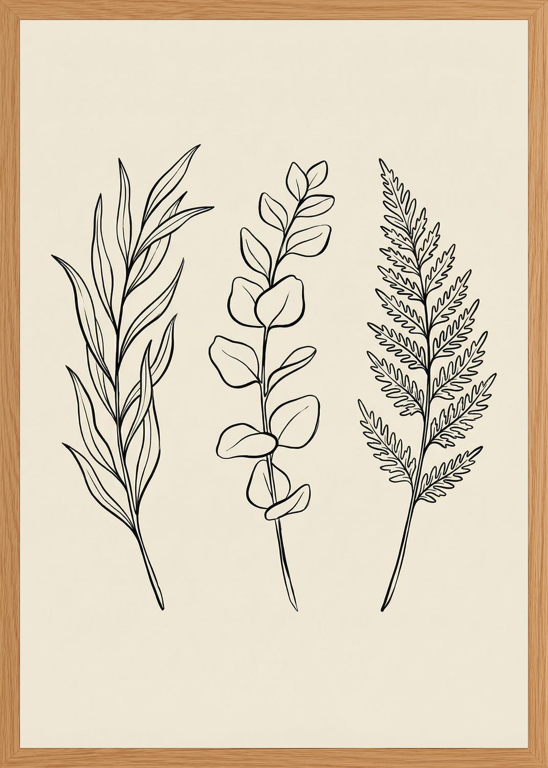Poster in oak frame