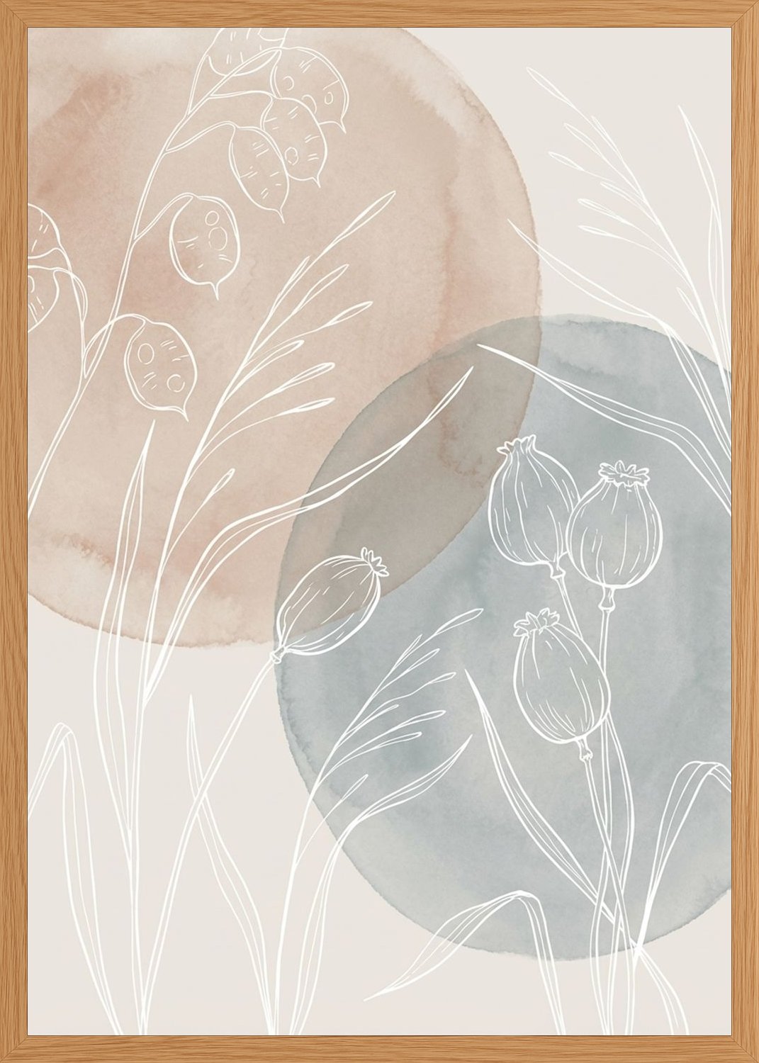Poster in oak frame