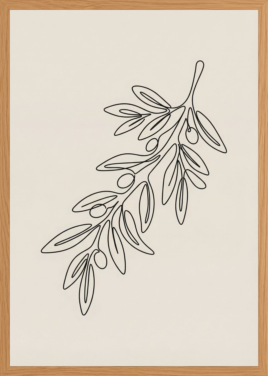 Poster in oak frame