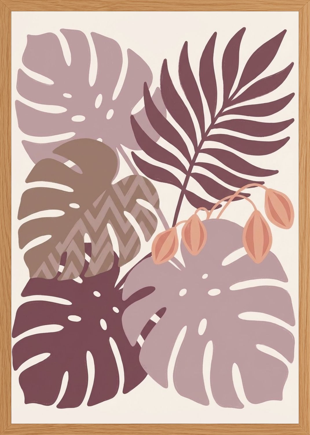 Poster in oak frame