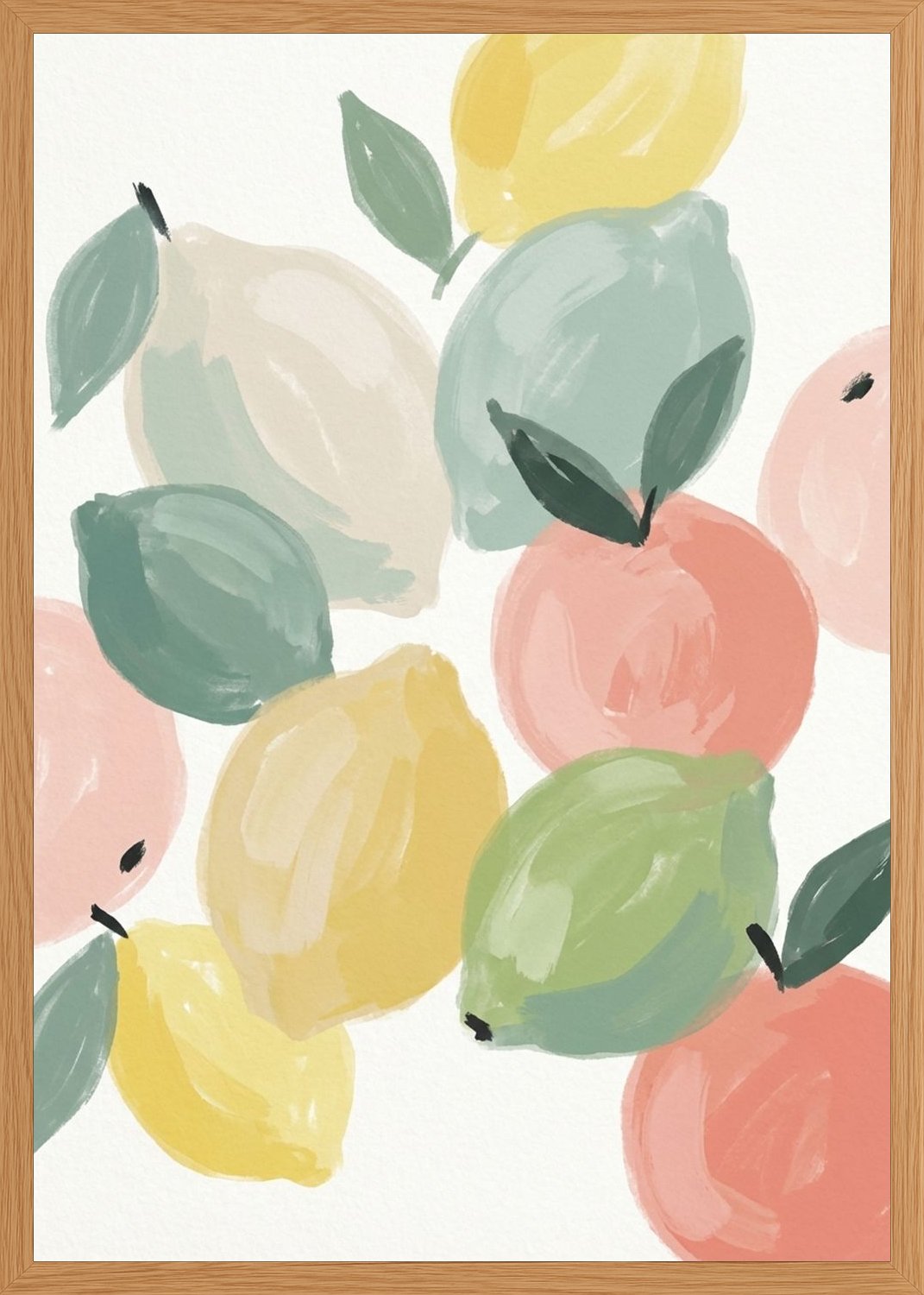 Poster in oak frame