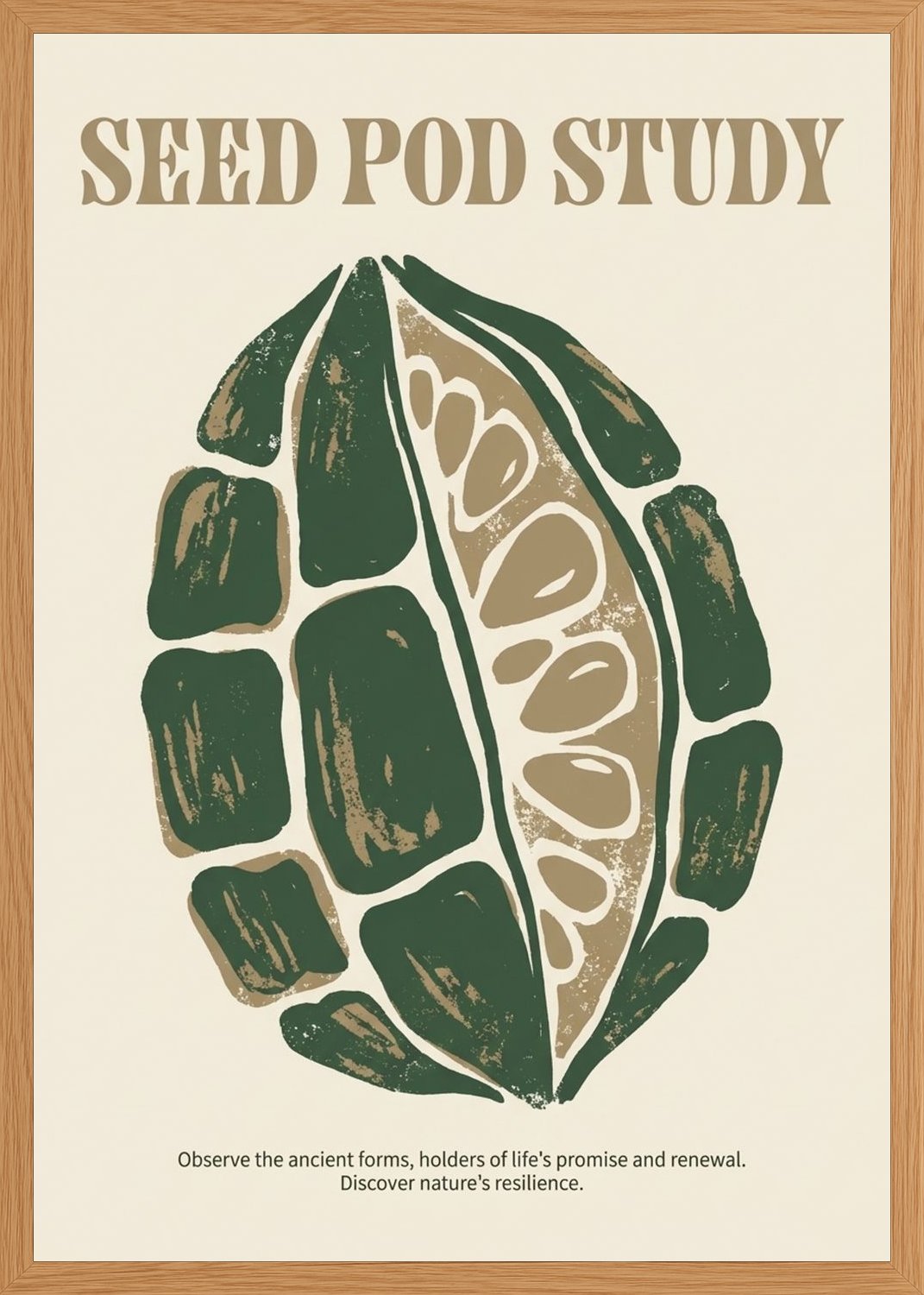Poster in oak frame