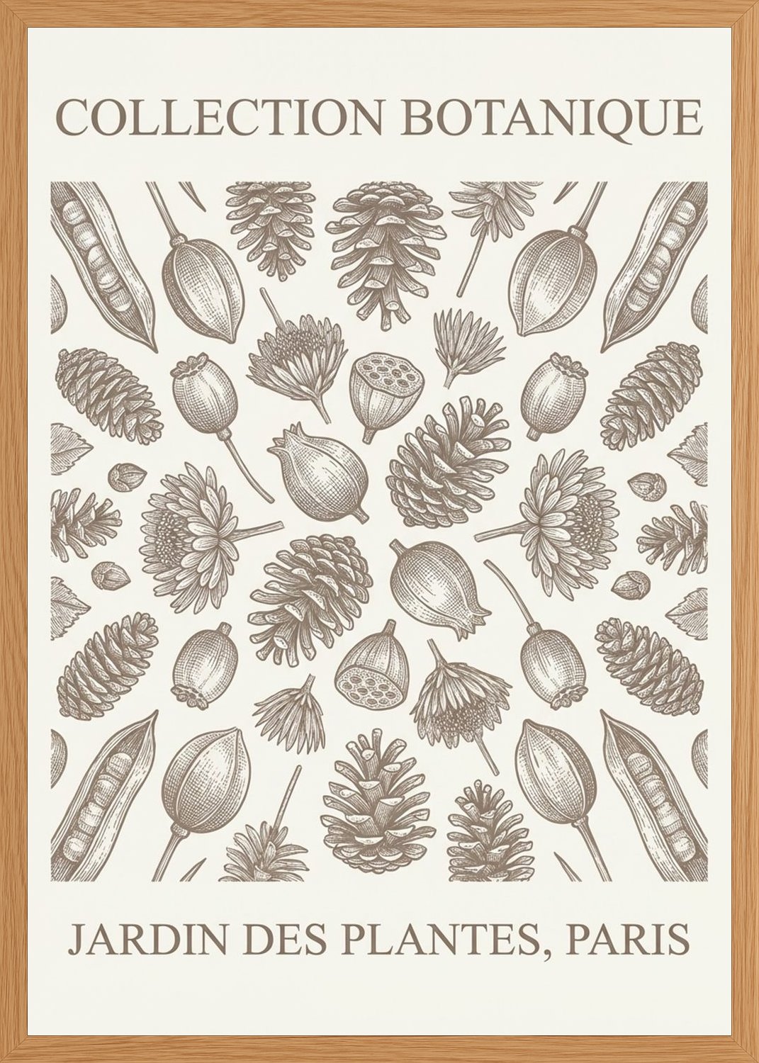 Poster in oak frame