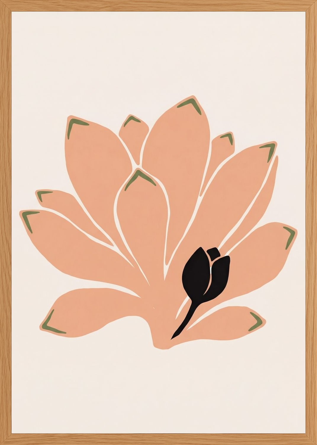 Poster in oak frame