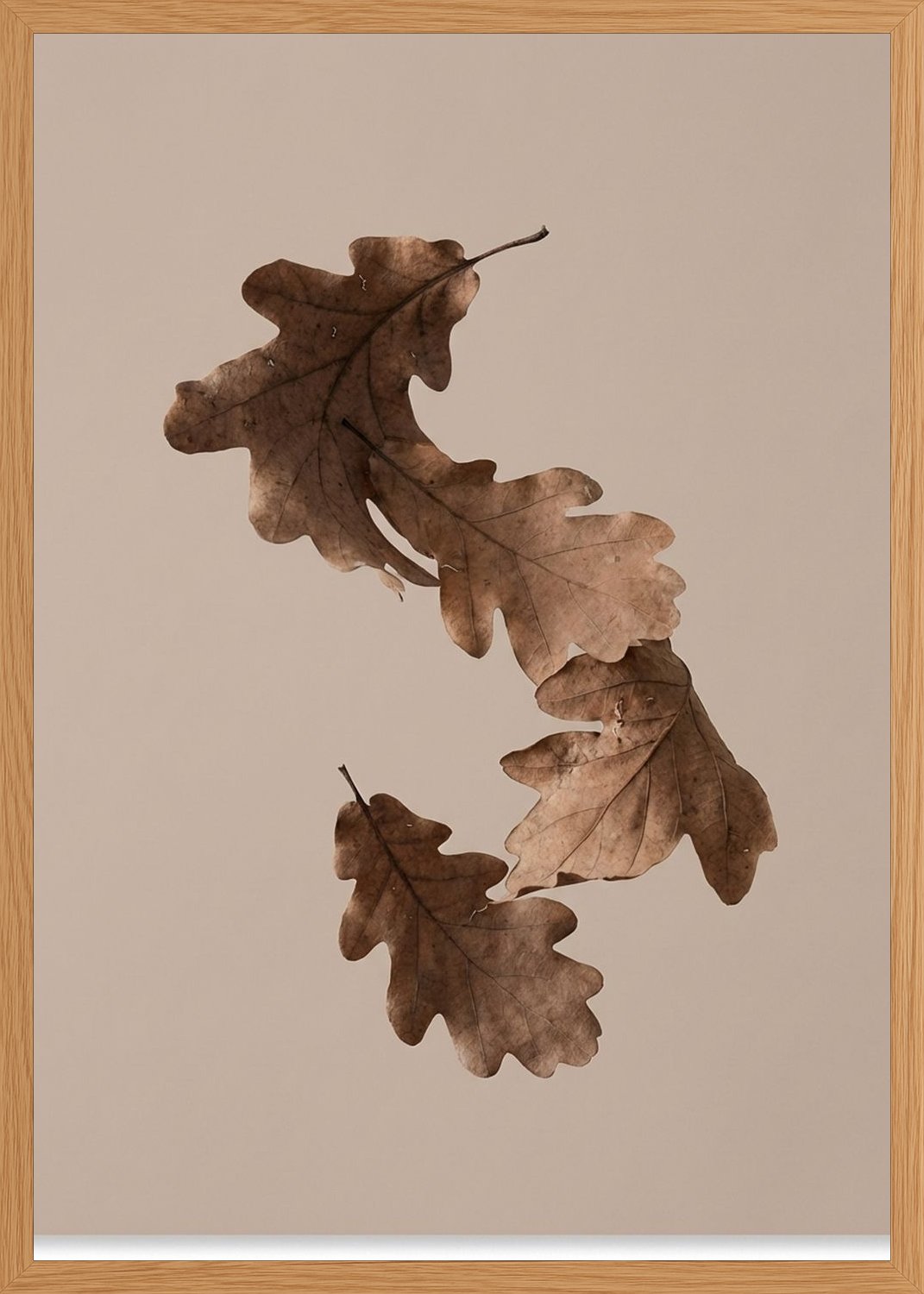 Poster in oak frame