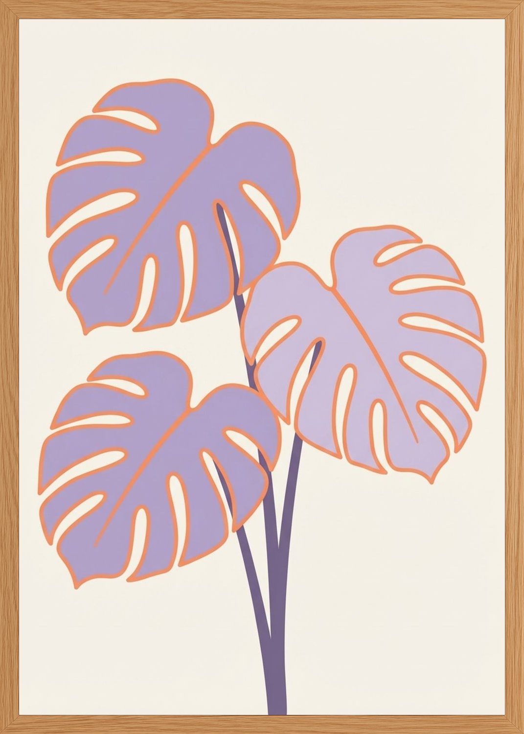 Poster in oak frame
