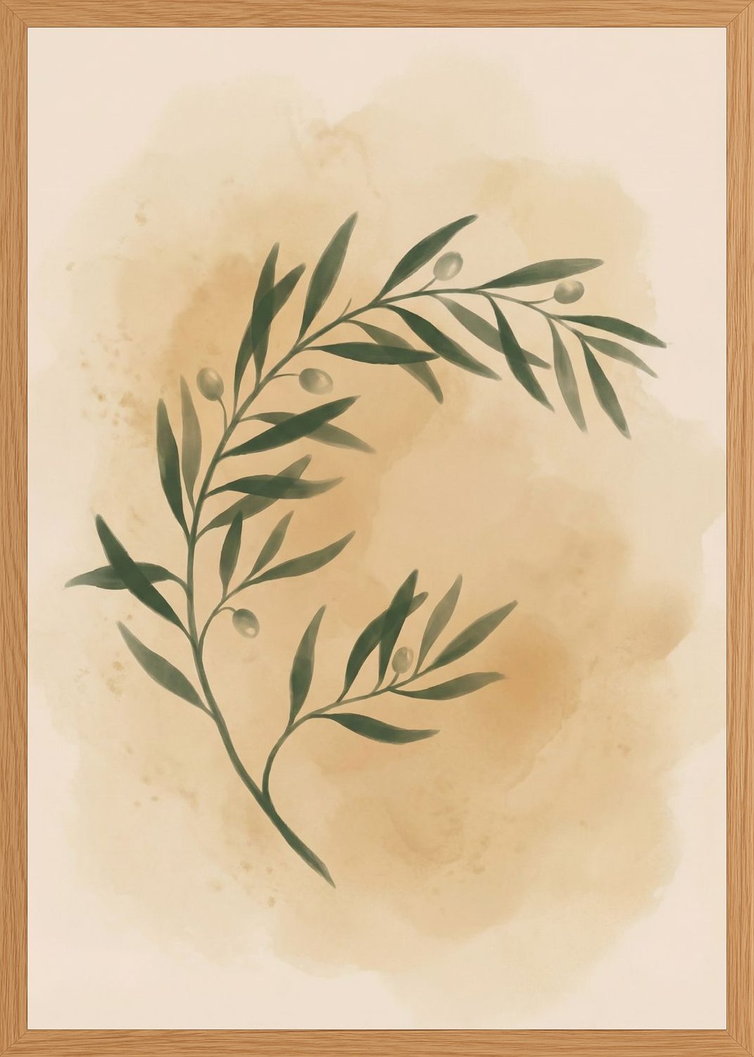 Poster in oak frame