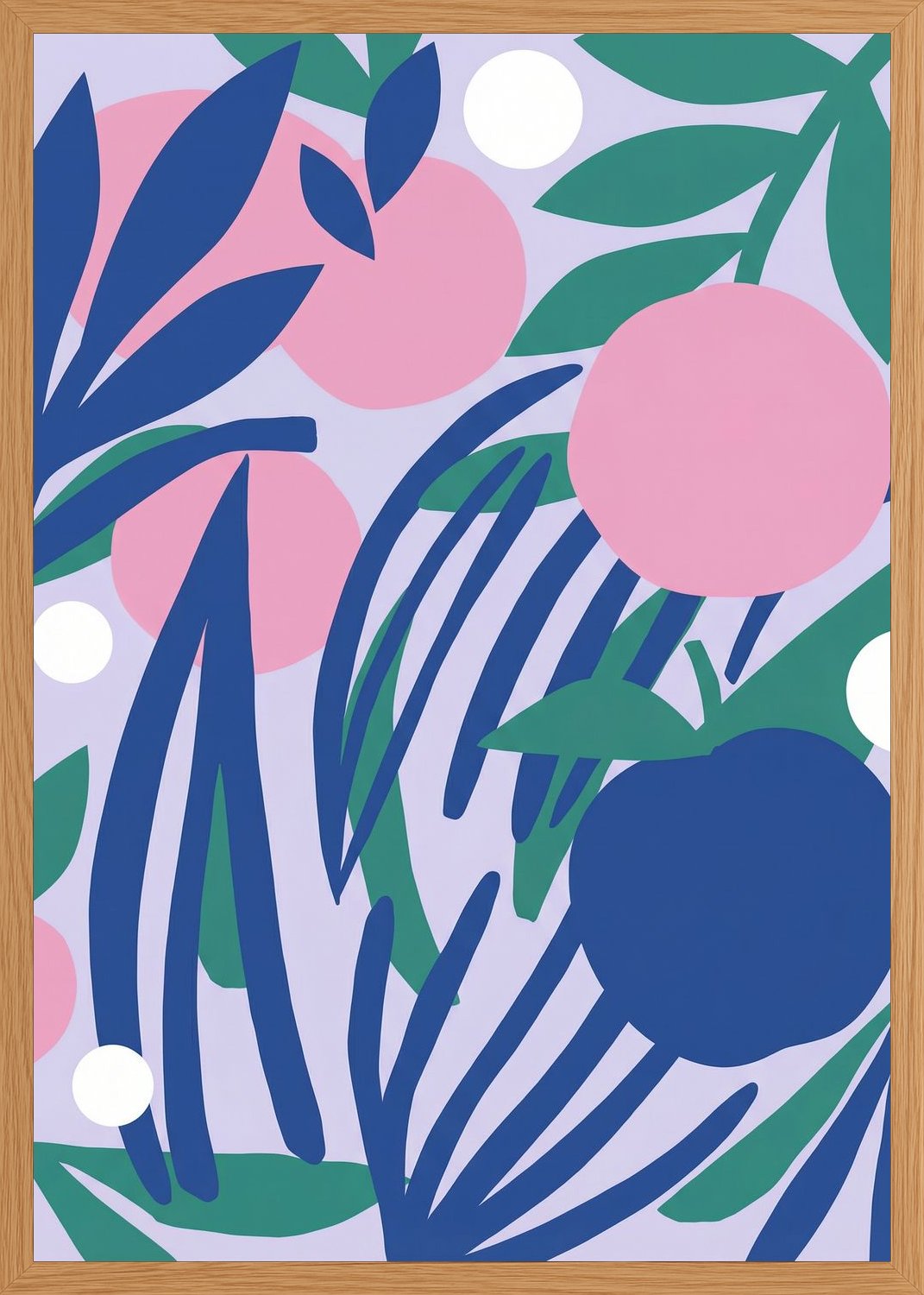 Poster in oak frame