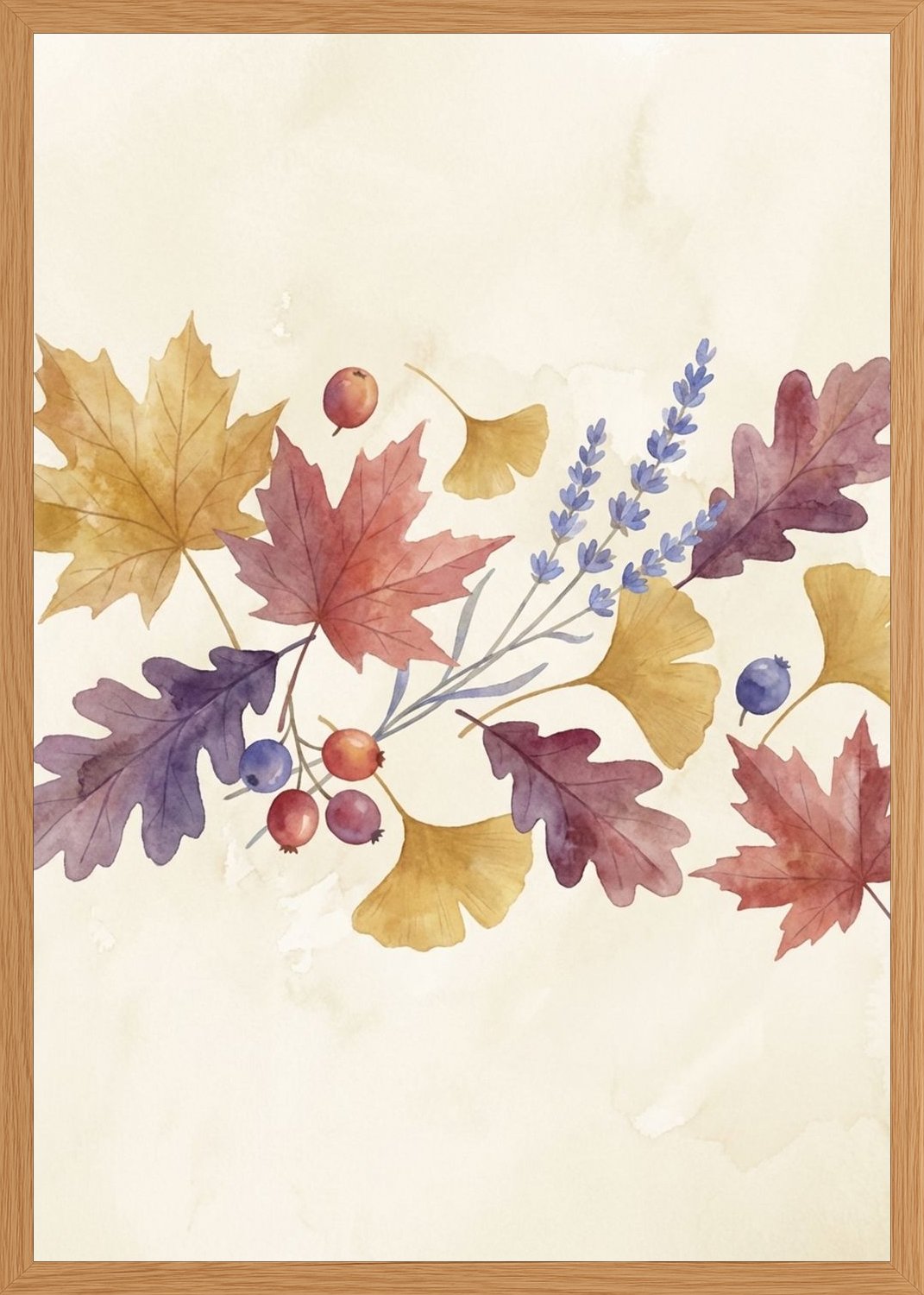 Poster in oak frame