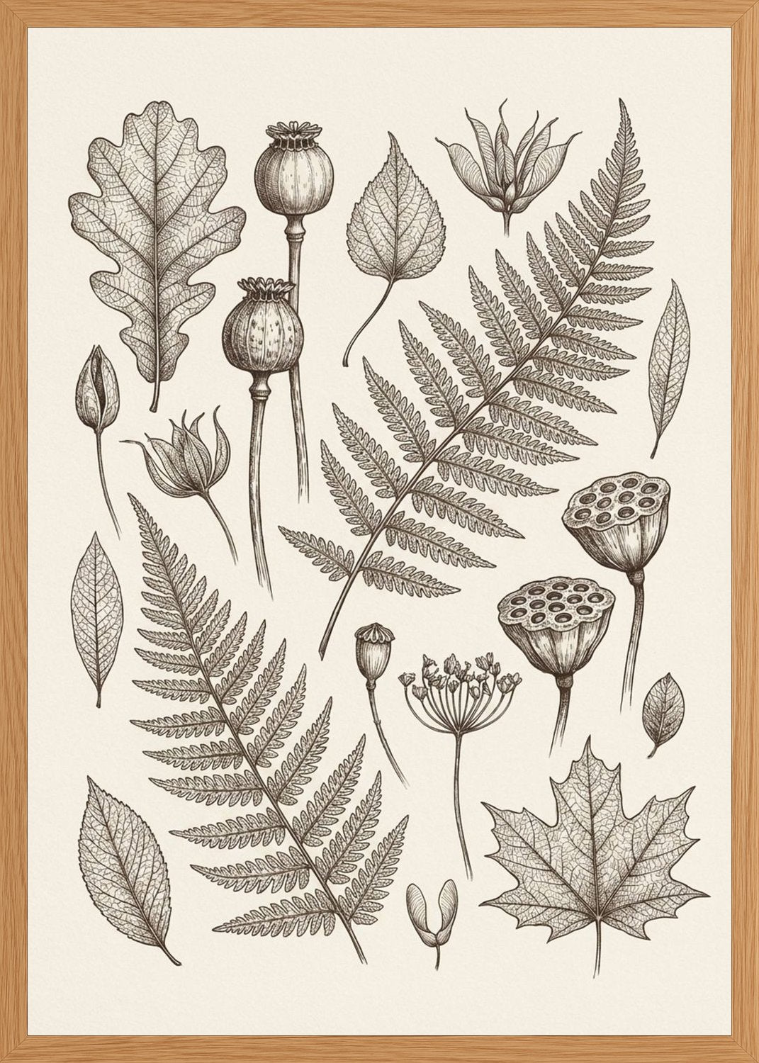 Poster in oak frame
