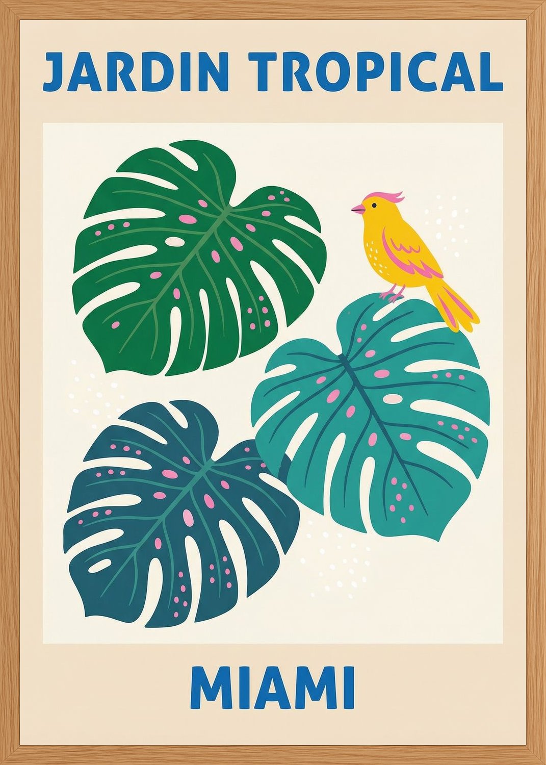 Poster in oak frame