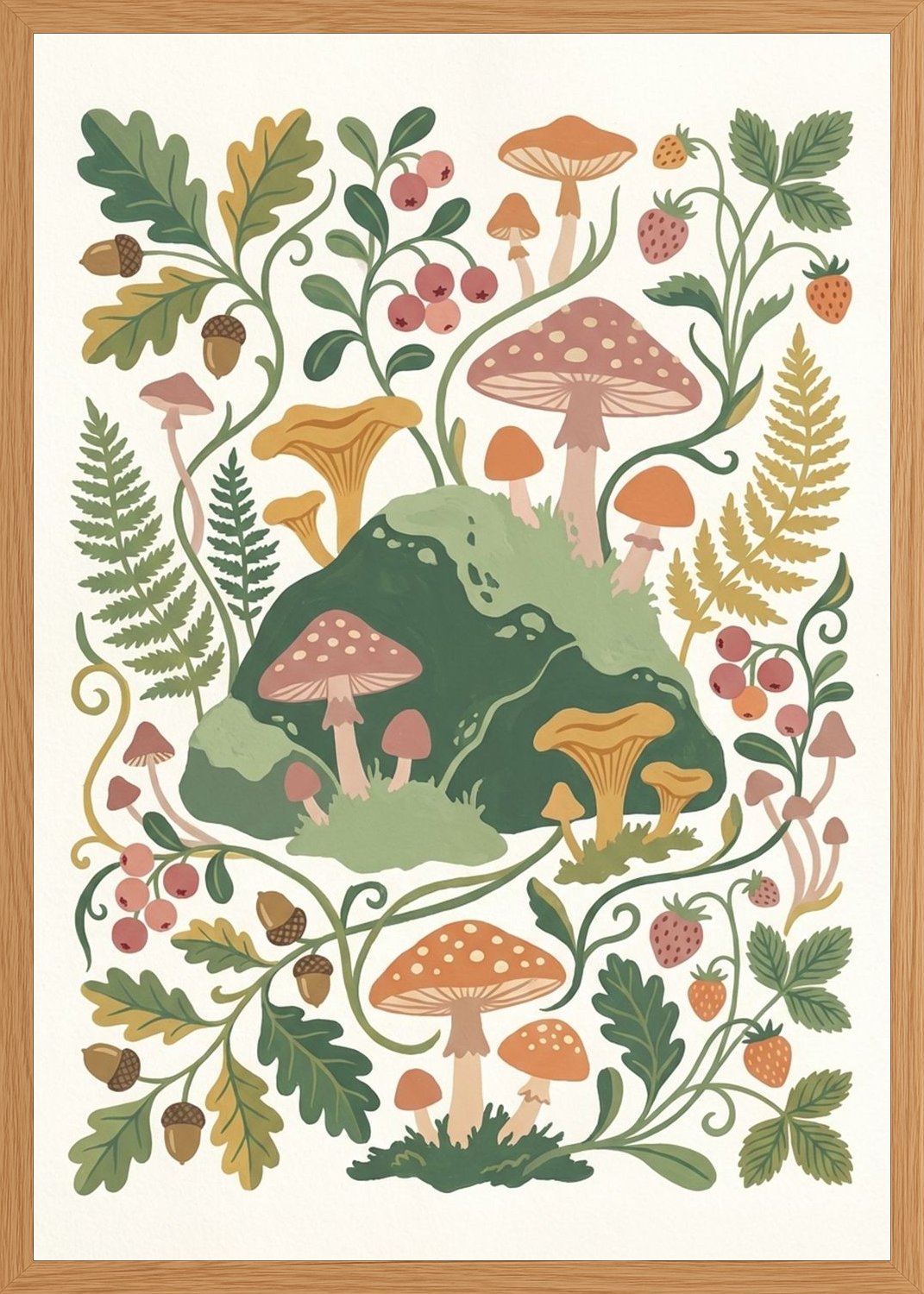 Poster in oak frame