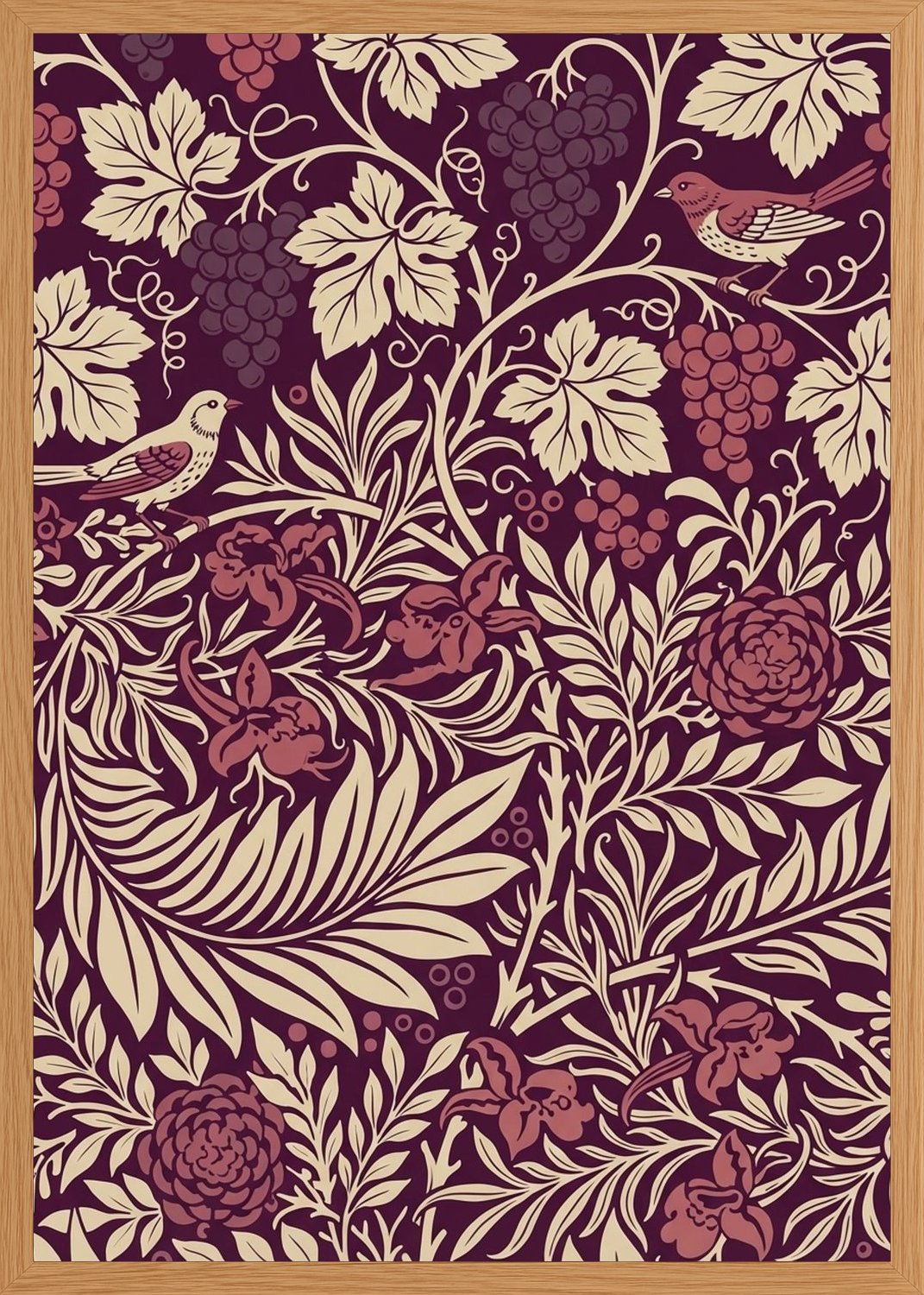 Poster in oak frame