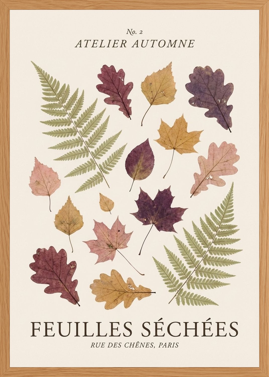 Poster in oak frame
