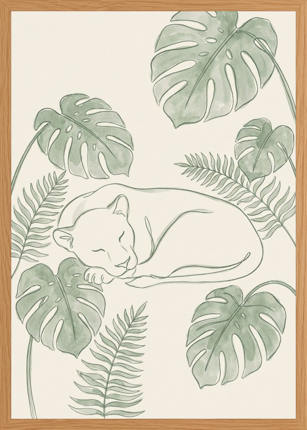 Poster in oak frame